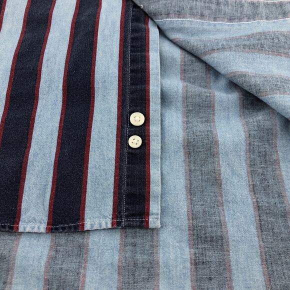 90s Tommy Hilfiger striped button down shirt 1990s vintage - Picture 4 of 6